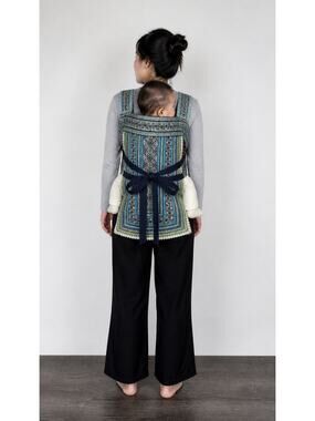 Hand Made Embroidered Carrier Hmong Sapa Vietnam Quilted Textile